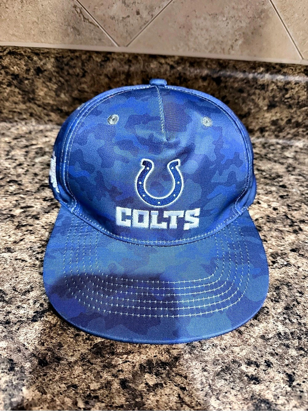 NFL Indianapolis Colts Blue Camo Snapback Hat
